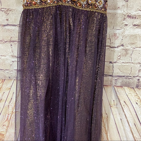 Shimmer by Bari Jay sparks halter prom homecoming dress size 2 - Picture 4 of 12